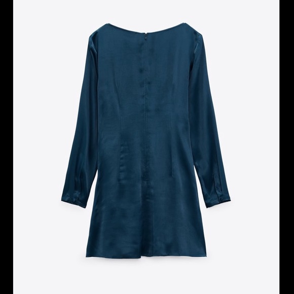 ZARA SATIN EFFECT CUT OUT DRESS - Picture 7 of 8